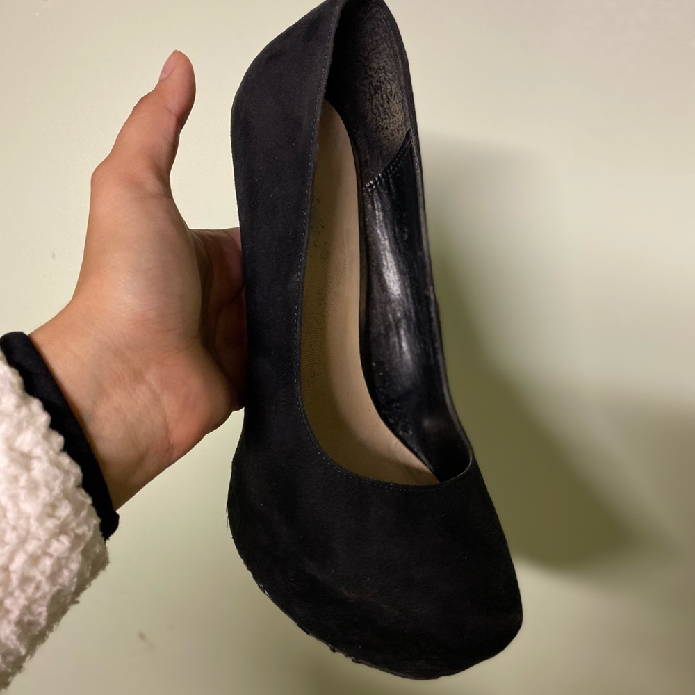 Soft black heels
